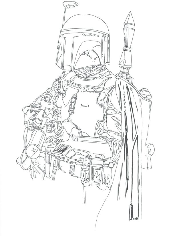 640x825 Coloring Pages Star Wars Informational Site Orig Star Wars Boba