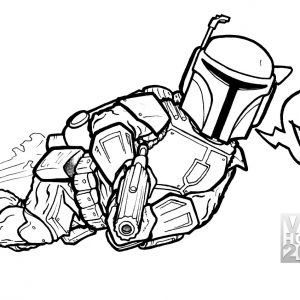 300x300 Star Wars Coloring Pages Boba Fett Fresh Boba Fett Coloring Page