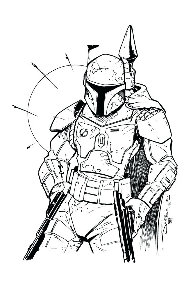 657x1024 Boba Fett Coloring Page Coloring Pages Printable Coloring Page