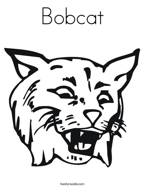 Bobcat Coloring Page 468x605 Bobcat Coloring Page