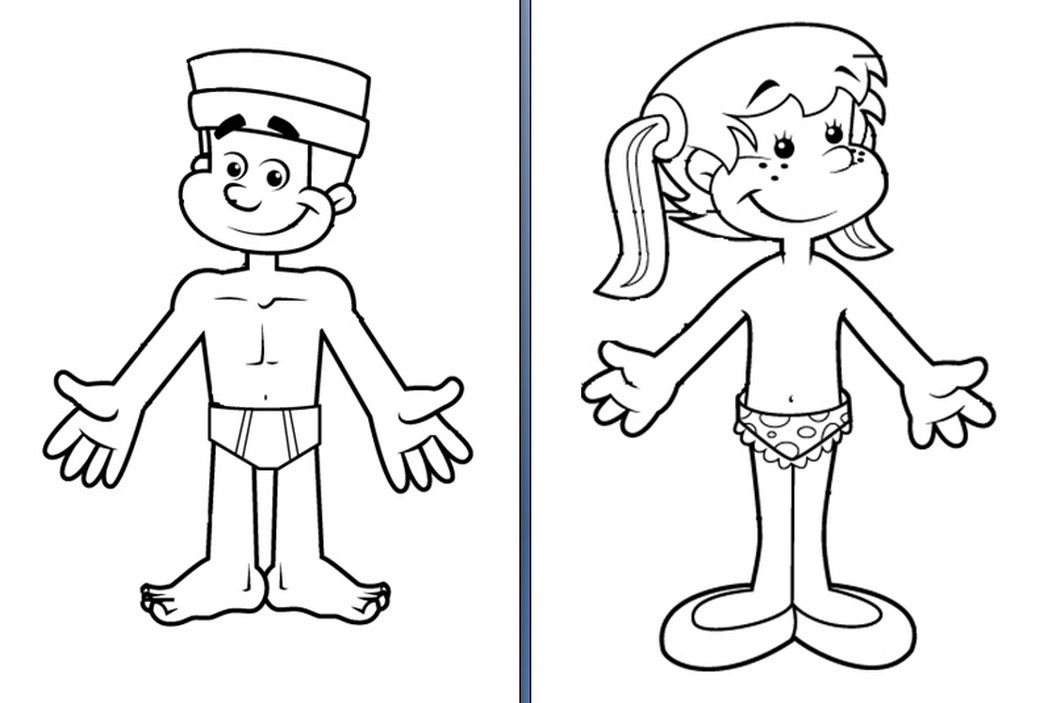 1048x703 Body Parts Boy Girl 434511 Coloring Pages For Free 2015