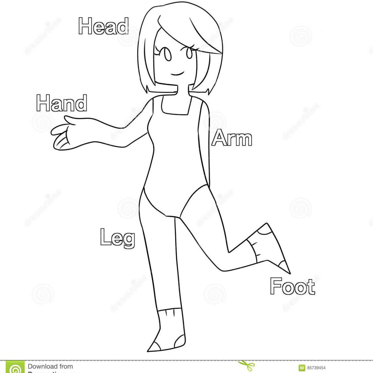 1224x1224 Preschool Body Parts Coloring Pages Many Interesting Learn My