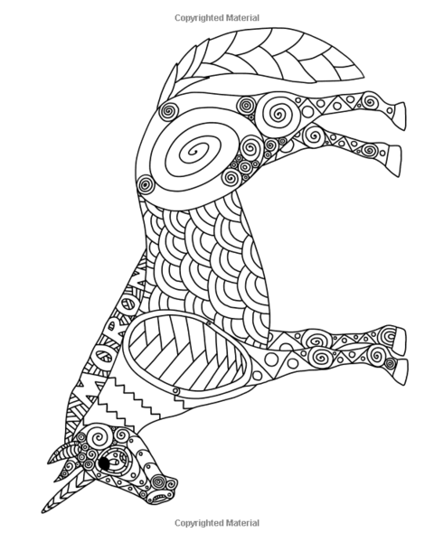 480x600 A Swearing Unicorn Bohemian Mandala Adult Coloring Book