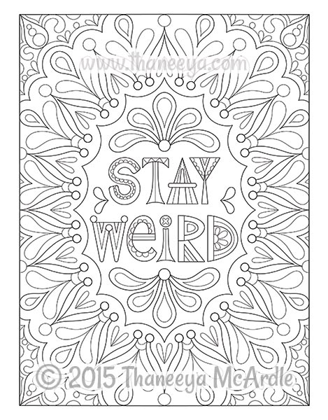 469x600 Free Spirit Coloring Book By Thaneeya Mcardle