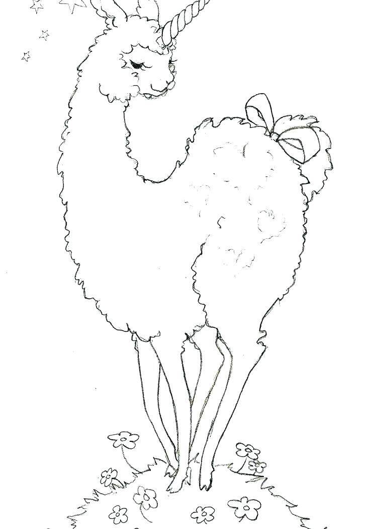 736x1050 Llama Coloring Pages Bohemian Llama Coloring Page Mama Llama