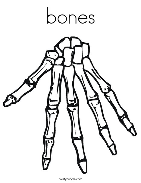Bones Coloring Page 468x605 Bones Coloring Page
