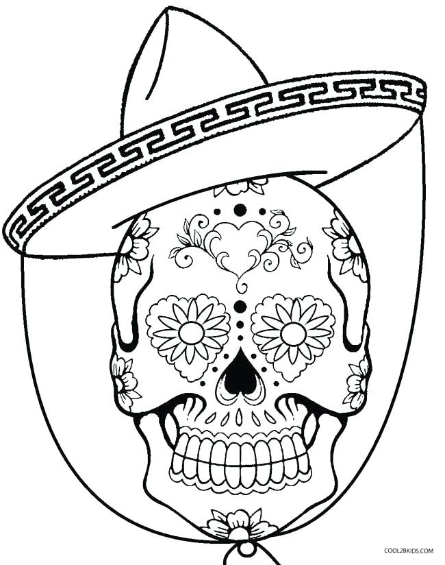 Skull Coloring Sheets Cinco De Mayo Skull Coloring Pages Skull 650x824 Skull Coloring Sheets Cinco De Mayo Skull Coloring Pages Skull