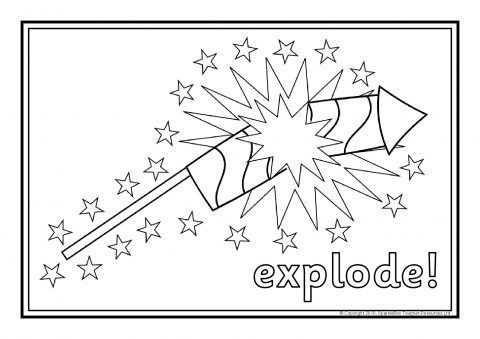 480x339 Bonfire Night Colouring Sheets (Sb3262)