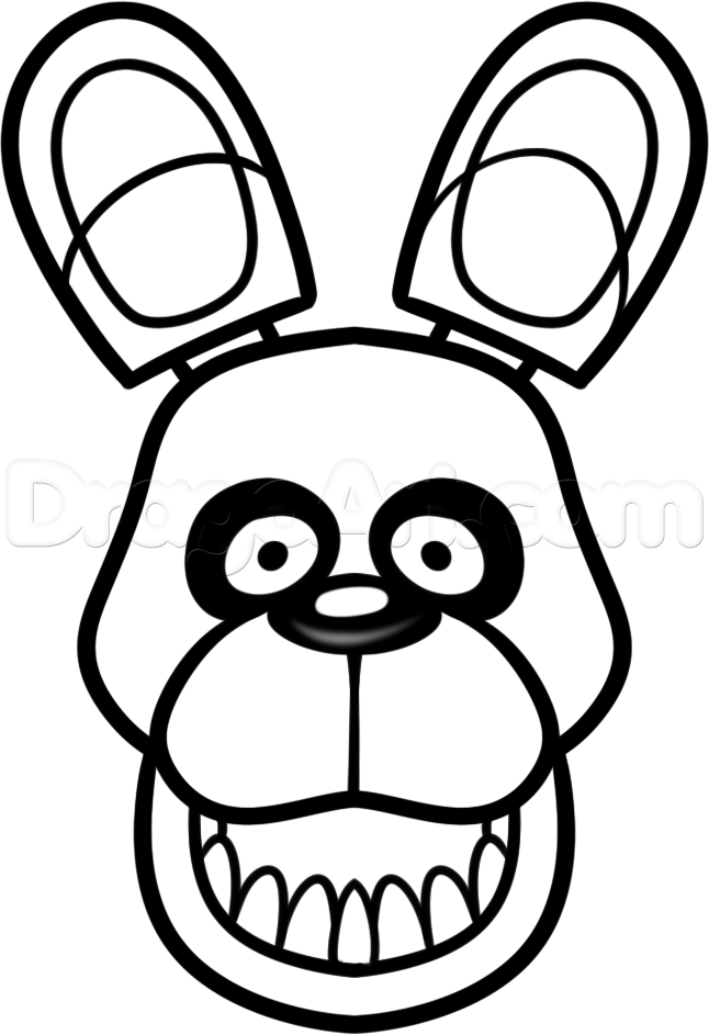 Bonnie How To Draw Easy Five Nights 646x943 Bonnie How To Draw Easy Five Nights