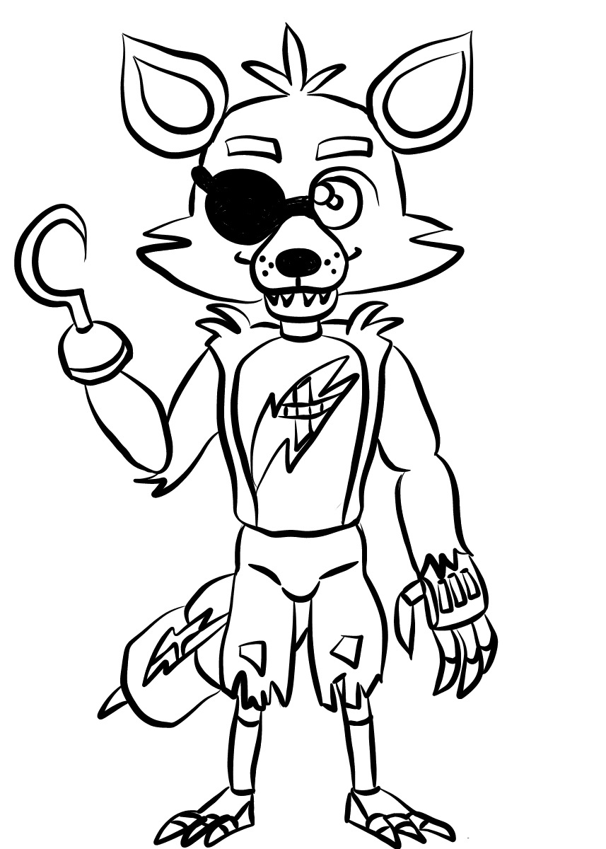 857x1200 Free Printable Five Nights At Freddy's Coloring Pages (Fnaf