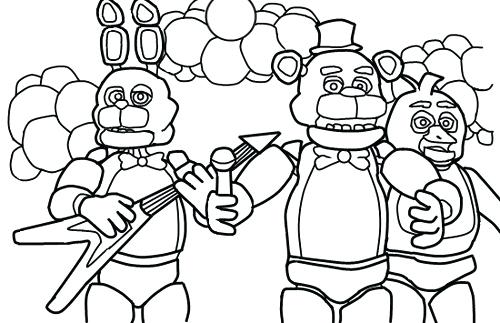 500x323 Bonnie Coloring Pages Coloring Pages Foxy Bonnie And Clyde