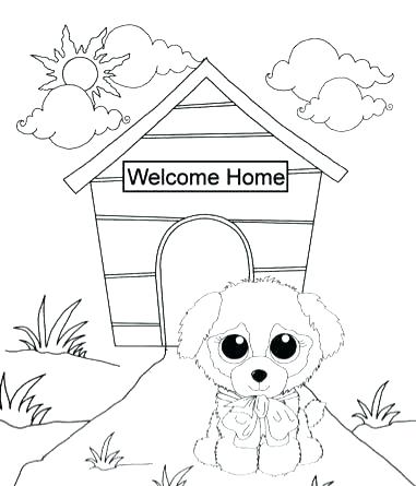 Dog Coloring Pages Awesome Beanie Boo Coloring Pages And Beanie 381x445 Dog Coloring Pages Awesome Beanie Boo Coloring Pages And Beanie