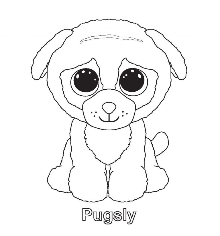 Simple Design Beanie Boo Coloring Pages Art Gallery 768x824 Simple Design Beanie Boo Coloring Pages Art Gallery