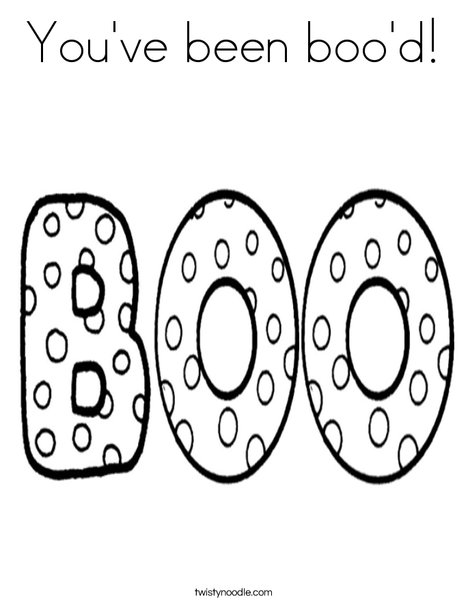 You'Ve Been Boo'D Coloring Page 468x605 You'Ve Been Boo'D Coloring Page