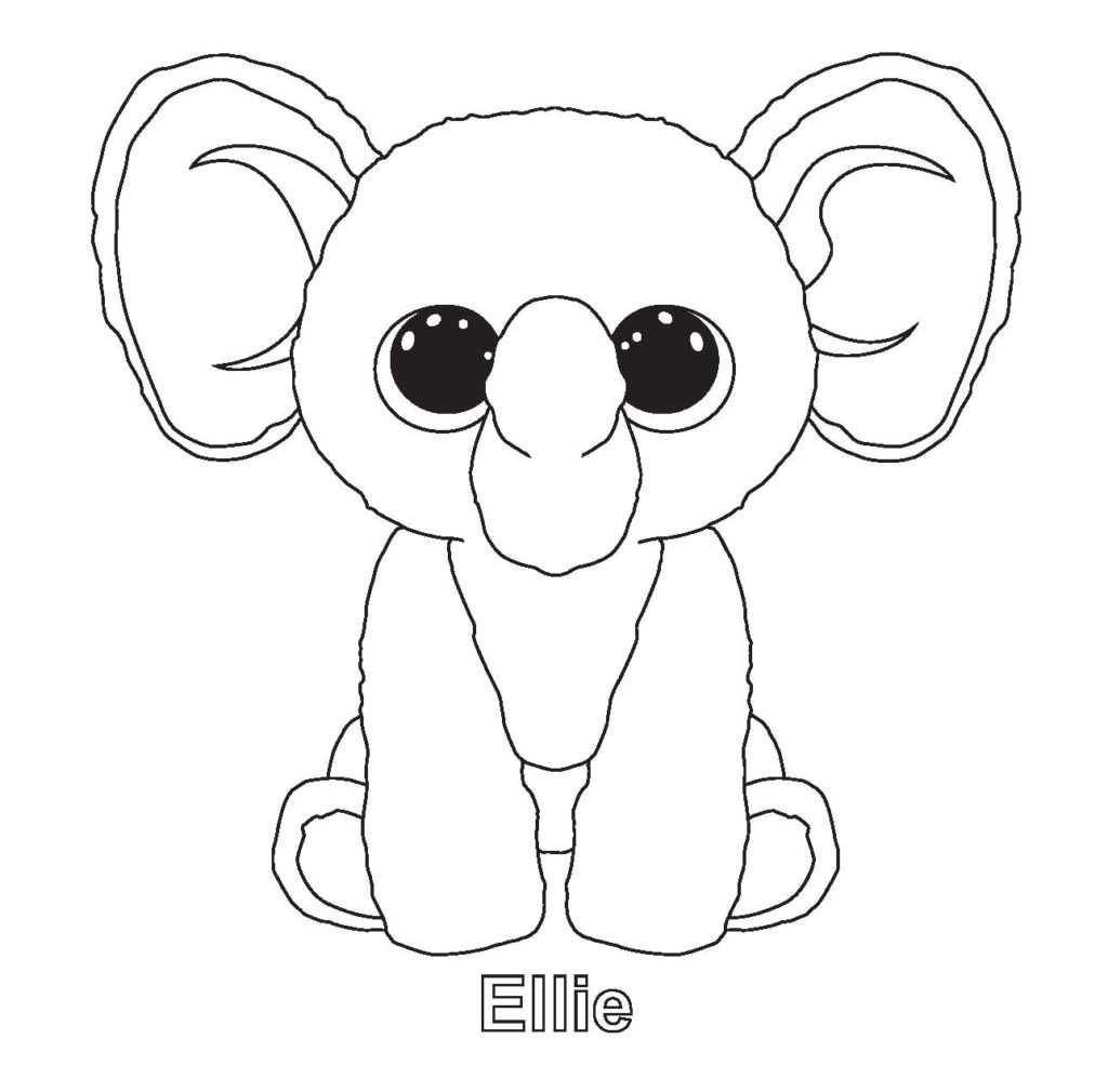 Beanie Boo Coloring Pages 9 1024x1010 Beanie Boo Coloring Pages 9
