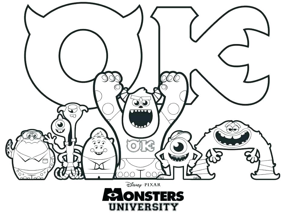 Boo Monsters Inc Coloring Pages at GetColorings.com | Free printable ...