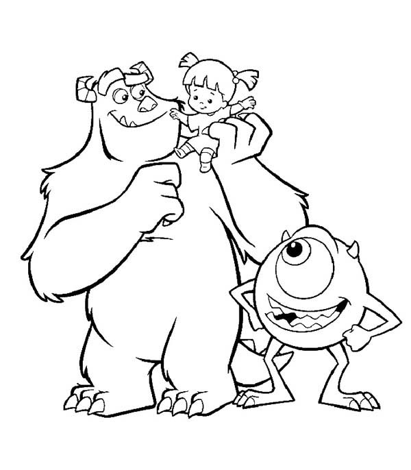 600x686 Top 84 Monsters Inc New Coloring Pages