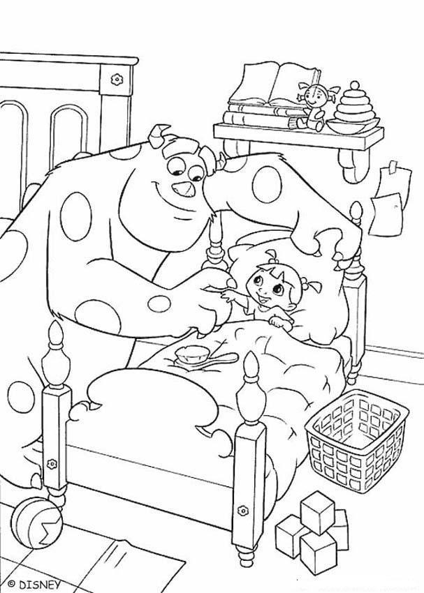 607x850 Boo Monster Coloring Pages