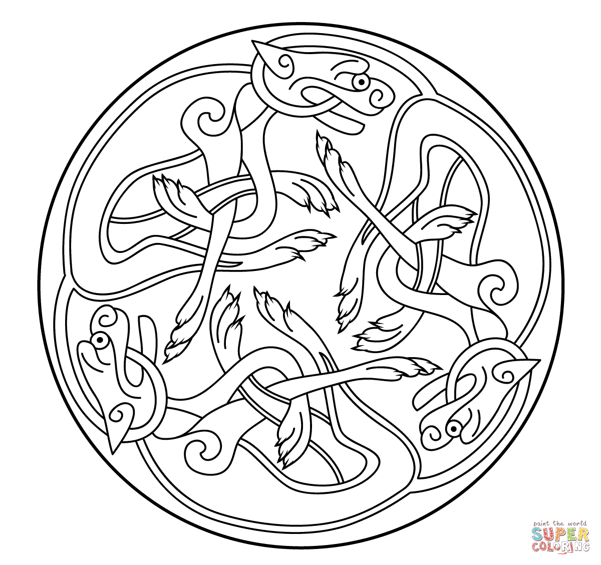 Book Of Kells Colorbook Icolor Celtic Ornament 1200x1128 Book Of Kells Colorbook Icolor Celtic Ornament