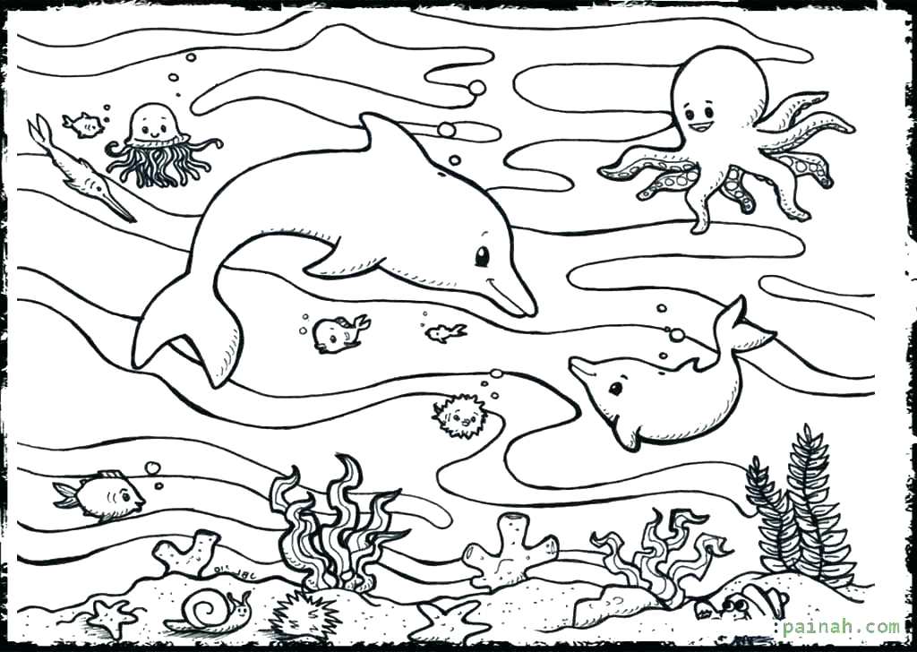 Ocean Scene Coloring Pages Ocean Coloring Sheets Draw Ocean 1024x728 Ocean Scene Coloring Pages Ocean Coloring Sheets Draw Ocean