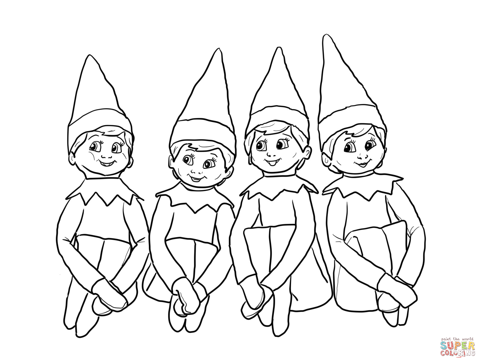 1600x1208 Reduced Elf On The Shelf Coloring Sheet Elves Page Sup 9929