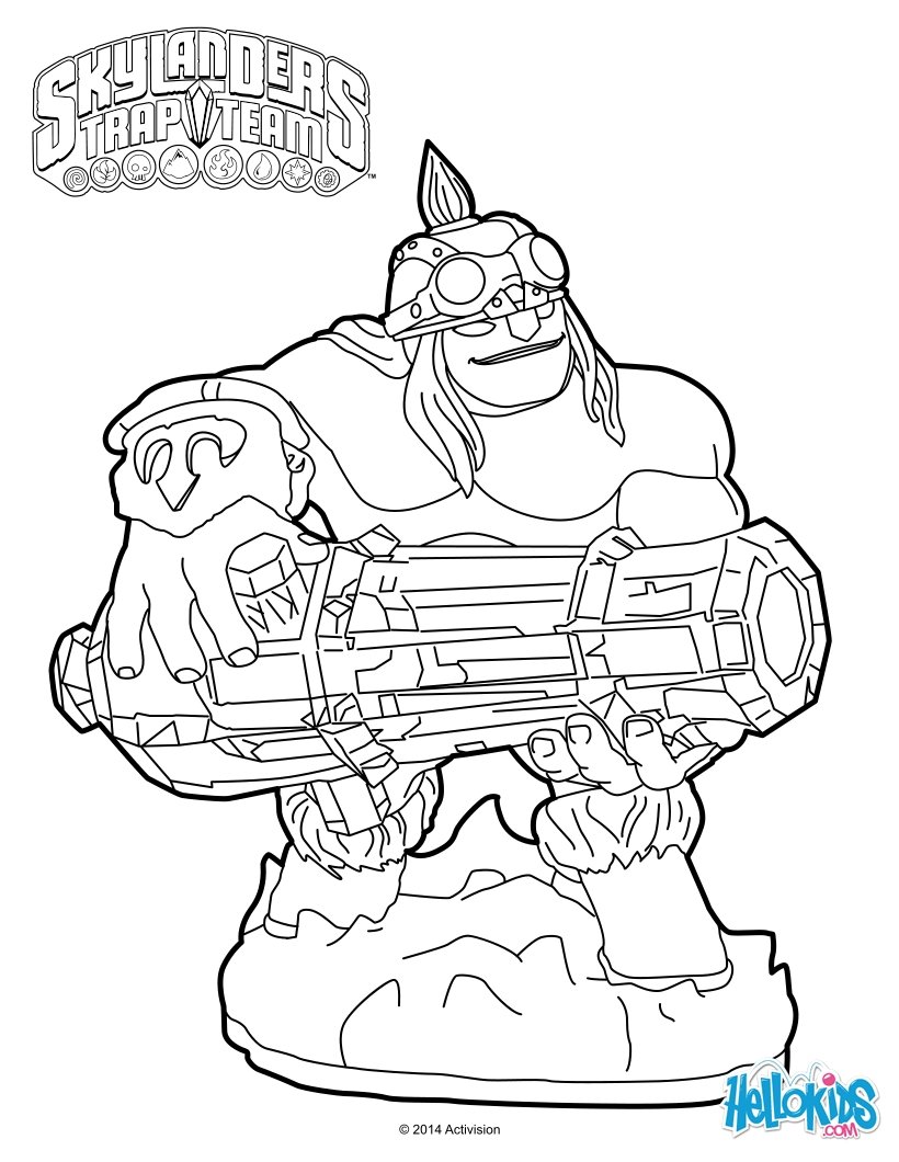 Ka Boom Comes From Skylanders Trap Team. More Skylanders Coloring 820x1060 Ka Boom Comes From Skylanders Trap Team. More Skylanders Coloring