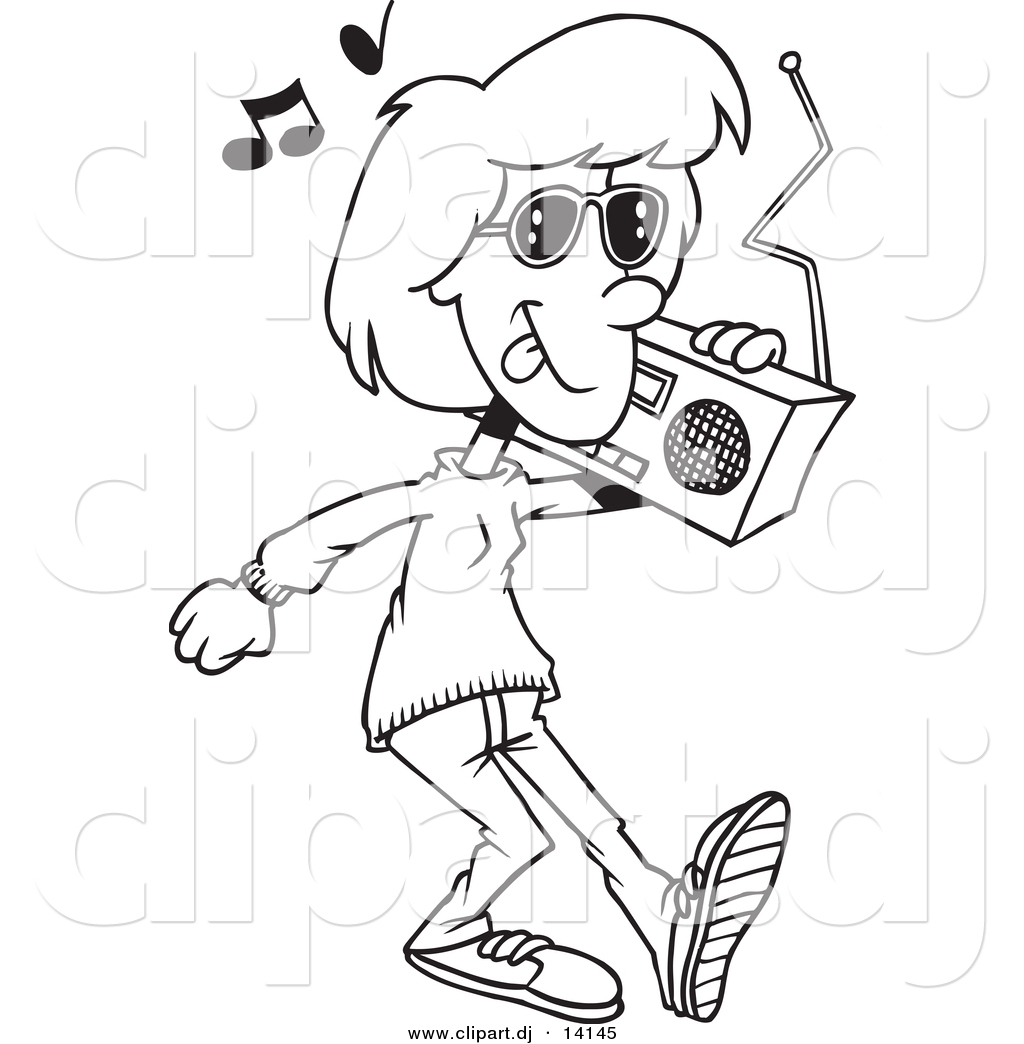 Boom Box Coloring Page Coloring Pages