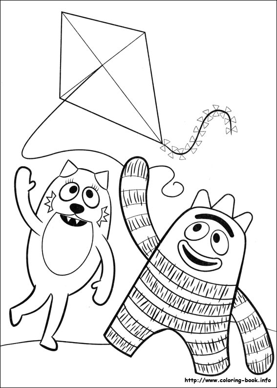 Yo Gabba Gabba! Coloring Pages On Coloring 567x794 Yo Gabba Gabba! Coloring Pages On Coloring