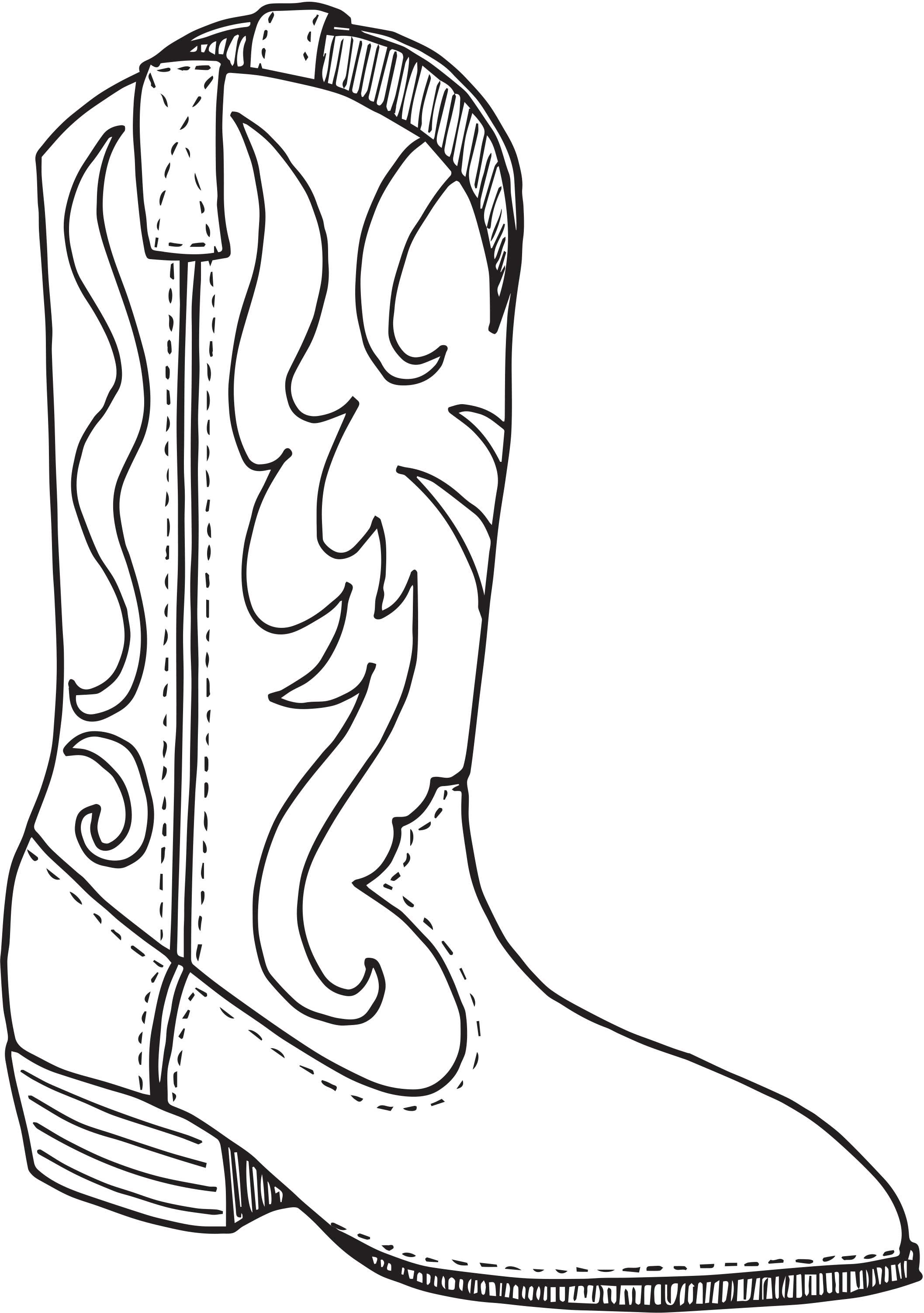 2115x3005 Day 5 Cowboy Boot Coloring Page Vbx 2017 Cactusville
