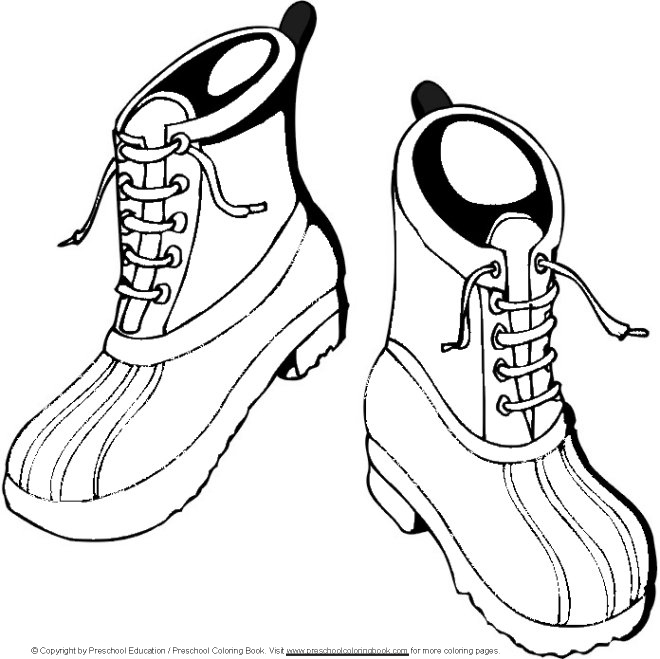 660x659 Winter Boots Coloring Pages