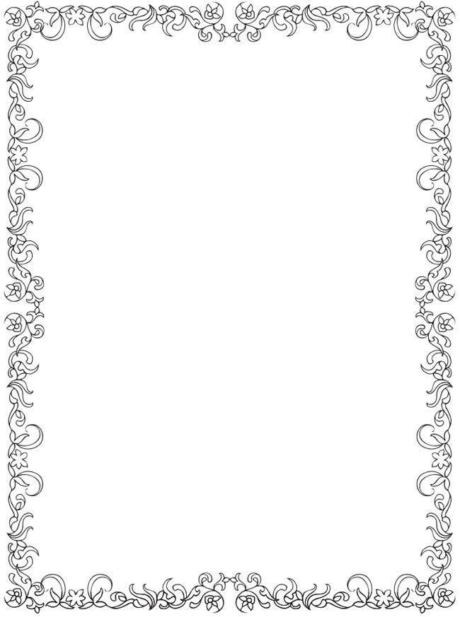 650x873 Picture Frames Coloring Pages For Christmas