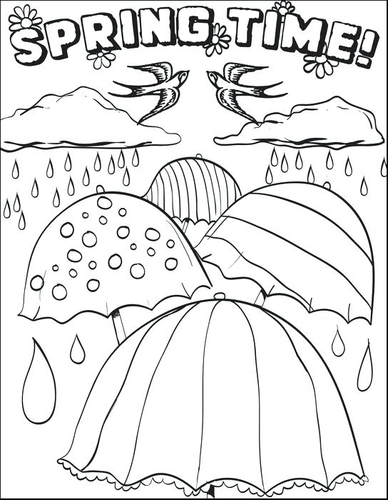 544x700 Spring Coloring Page Spring Coloring Sheets For First Grade Spring