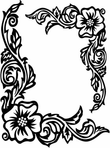 Flower Border Rose Coloring Pages 102.jpg Rame 380x510 Flower Border Rose Coloring Pages 102.jpg Rame
