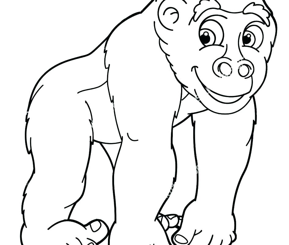 Gorilla Coloring Pages Mountain Coloring Page Mountain Top Gorilla 945x800 Gorilla Coloring Pages Mountain Coloring Page Mountain Top Gorilla