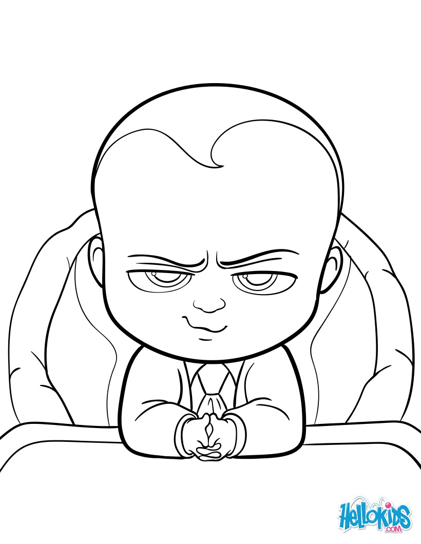 820x1060 Boss Baby Coloring Pages