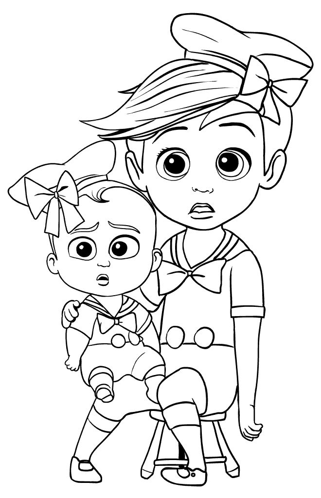 660x1024 Tim And Baby Boss Photoshot Coloring Page
