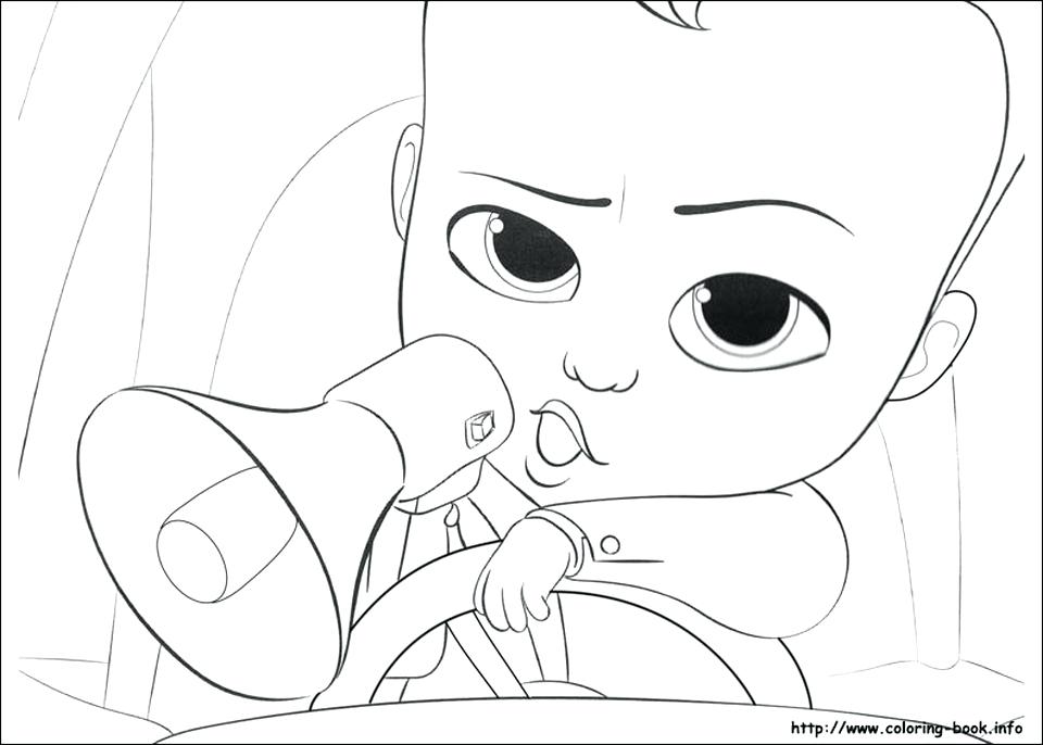 960x686 Baby Coloring Page Online Boss Baby Coloring Pages For Kids Baby