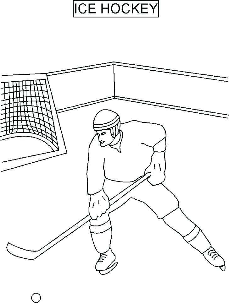 728x965 Hockey Coloring Pages Printable Book And Color Pictures Plus