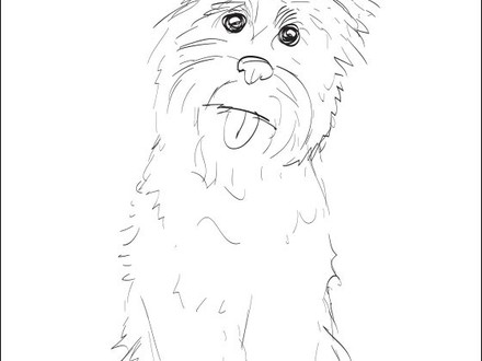 Boston Terrier Printable Dog Coloring Page Geometric, Boston 440x330 Boston Terrier Printable Dog Coloring Page Geometric, Boston