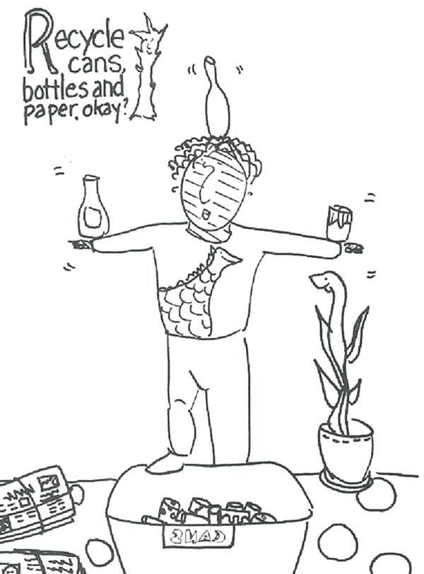 Water Bottle Coloring Page Recycling Cans Bottles And Paper 600x812 Water Bottle Coloring Page Recycling Cans Bottles And Paper