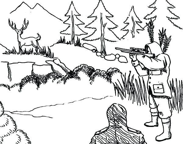 Bow Hunting Coloring Pages at GetColorings.com | Free printable ...