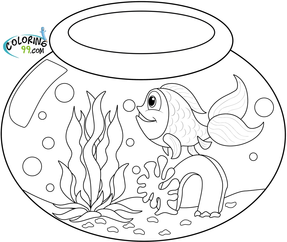 980x826 25 Fish Bowl Coloring Page Pictures Free Coloring Pages