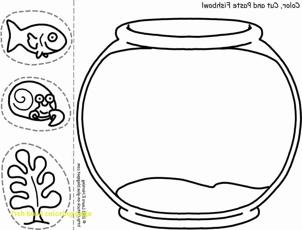 1050x800 Fish Bowl Coloring Page Co Outstanding Olegratiy