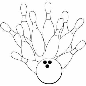 Bowling Ball Coloring Page at GetColorings.com | Free printable ...