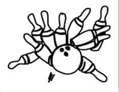 236x183 Black Amp White Bowling Ball Clip Art Sports Bowling