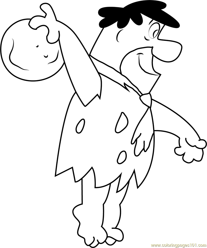 Bowling Coloring Pages Fred Flintstone Bowling Coloring Page Free 799x956 Bowling Coloring Pages Fred Flintstone Bowling Coloring Page Free