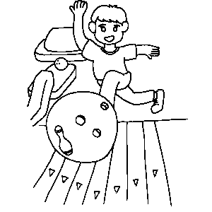 Bowling Coloring Sheet 300x300 Bowling Coloring Sheet