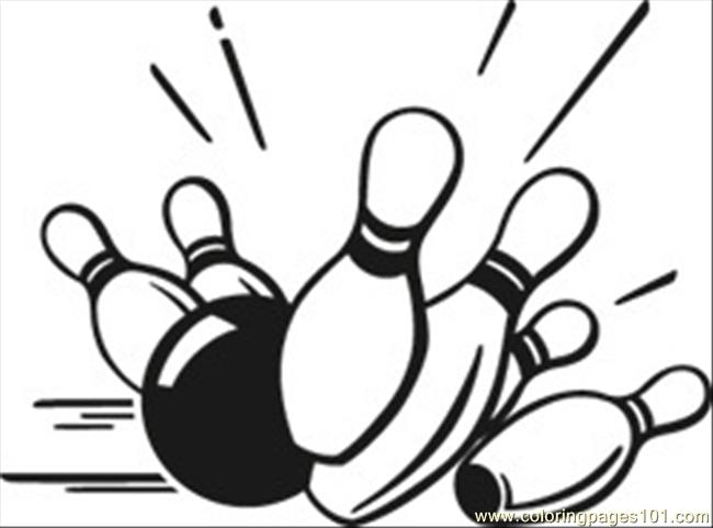 Bowling Pins Coloring Page 650x481 Bowling Pins Coloring Page