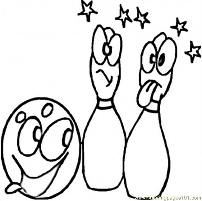 Bowling Bowl And Pins Coloring Page 650x644 Bowling Bowl And Pins Coloring Page