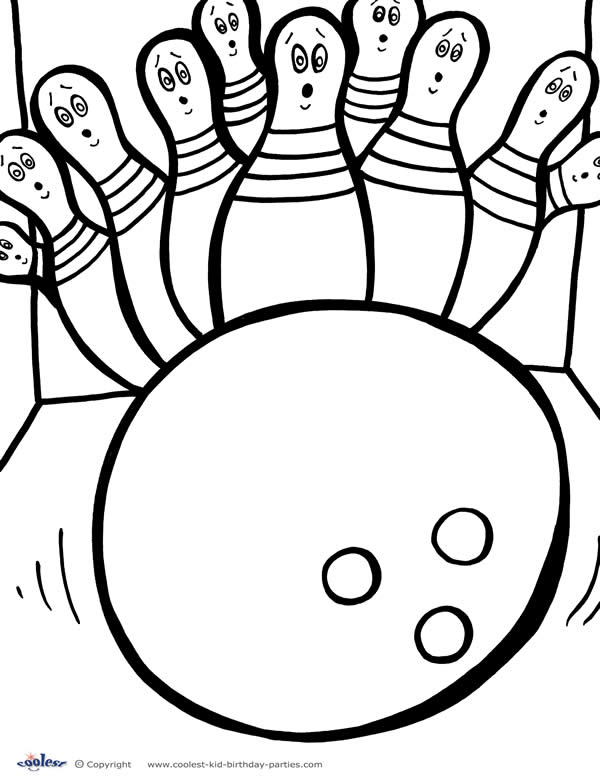 Bowling Pins Coloring Pages Printable 600x777 Bowling Pins Coloring Pages Printable